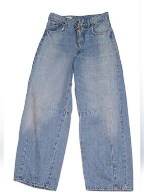 Zara Light Wash Wide Leg Jeans